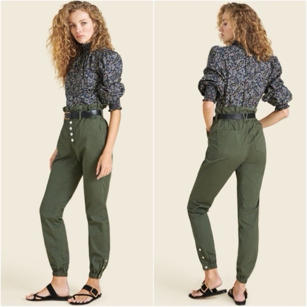 Veronica Beard - Tedi High-Waist Button-Fly Pants - Picture 4 of 6